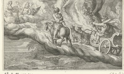 Return of Vulcan with Bacchus by Jacob Matham