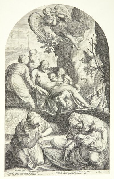 The Entombment of Christ by Jacob Matham