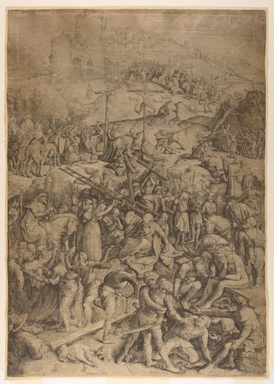The Mocking, Flagellation, and Crucifixion of Christ by Jacob Matham