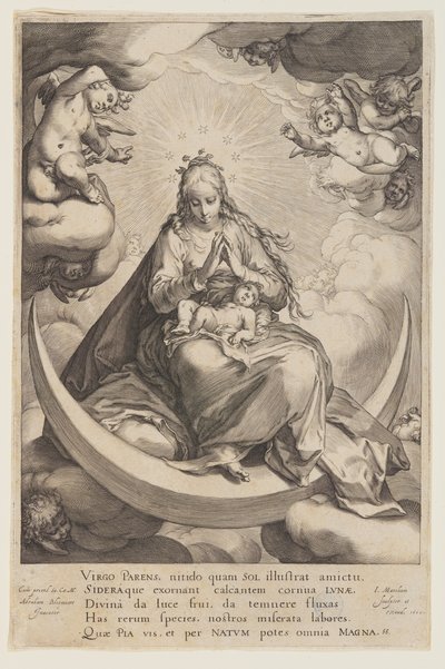 The Virgin and the Child on the Crescent by Jacob Matham