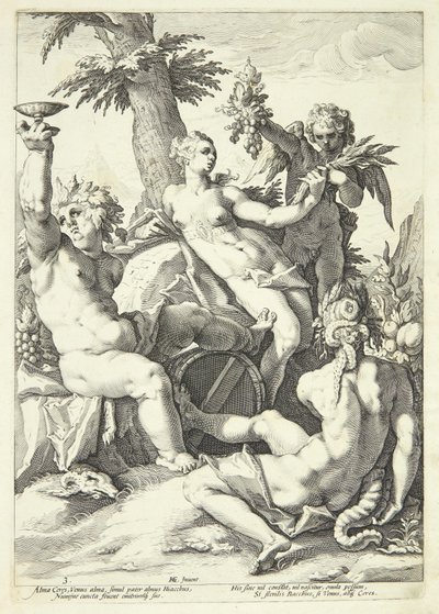 Without Ceres and Bacchus, Venus Freezes by Jacob Matham
