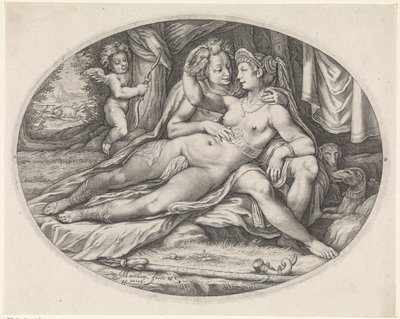 Venus and Adonis by Jacob Matham
