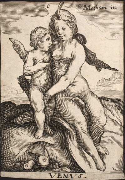 Venus and Amor by Jacob Matham