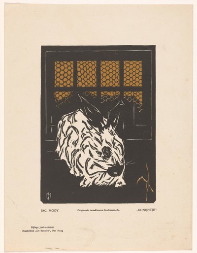 Rabbit in Cage by Jacob  Mooij