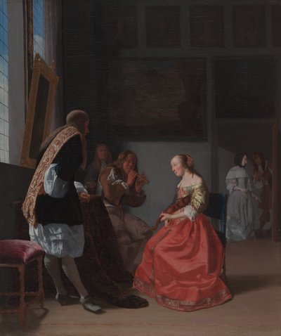 A Musical Company by Jacob Lucasz Ochtervelt