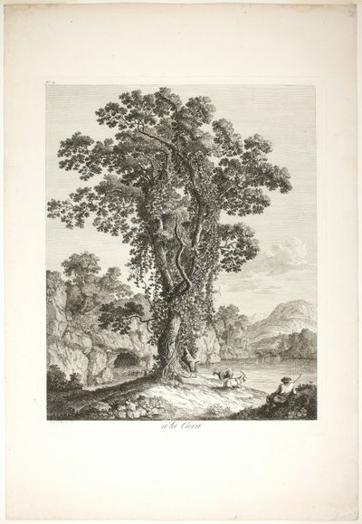 Near la Cava, from Suite de IV Vues Dessinées Dans le Royaume de Naples by Jacob Philipp Hackert