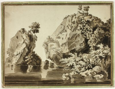 Rocks and Water by Jacob Philipp Hackert