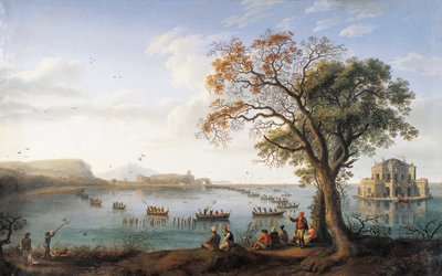 Coot Hunting at Lake Fusano by Jacob Philippe Hackert
