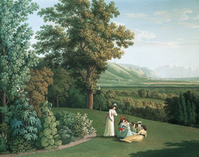 English Garden at Palace of Caserta by Jacob Philippe Hackert