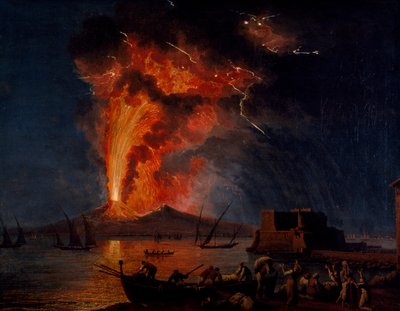 Eruption of Vesuvius by Jacob Philippe Hackert