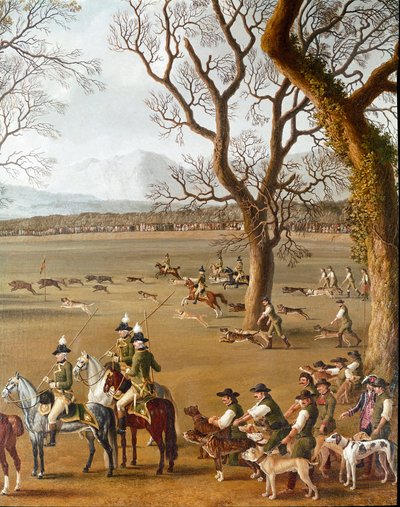 Ferdinand IV Hunting Wild Boar on the Cassano Estate (detail) by Jacob Philippe Hackert