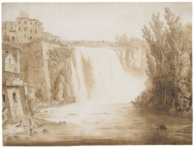 The Cascata Grande of Isola del Liri by Jacob Philippe Hackert