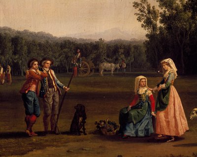 Trip to Caserta royal estates by Jacob Philippe Hackert