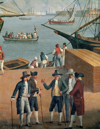 View of Messina harbour (detail) by Jacob Philippe Hackert