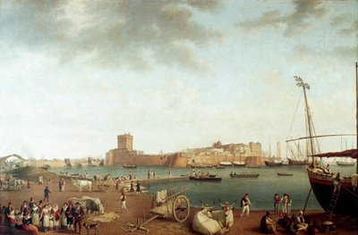 View of the Port of Taranto (Painting) by Jacob Philippe Hackert