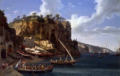 View of the Small Marina at Sorrento by Jacob Philippe Hackert