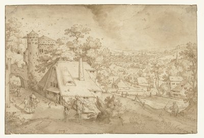 Landscape with Abraham and Isaac by Jacob Savery (I)