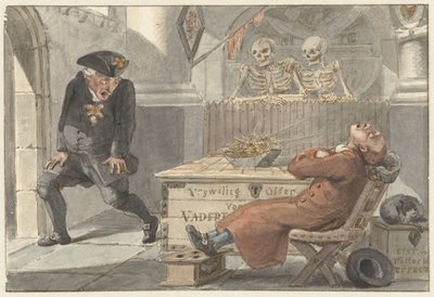 Caricature of the Voluntary Offering for the Fatherland by Jacob Smies