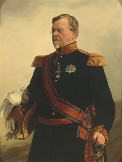 Bernhard (1792-1862), Duke of Saxe-Weimar. General in Dutch Service by Jacob Spoel