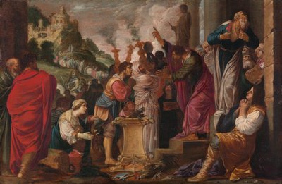 Paul and Barnabas at Lystra by Jacob Symonsz. Pynas