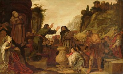 Sts Paul and Barnabas Worshipped as Gods by the People of Lystra (Acts 14:6-20) by Jacob Symonsz Pynas