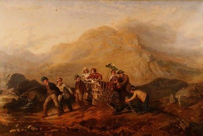 The Height of Ambition, A Scene in the Mardale Mountains by Jacob Thompson