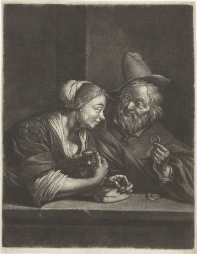 Young Woman and Old Man by Jacob Toorenvliet
