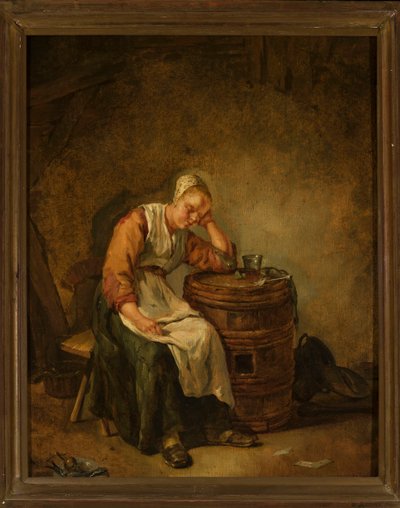 Sleeping Woman by Jacob Toorenvliet