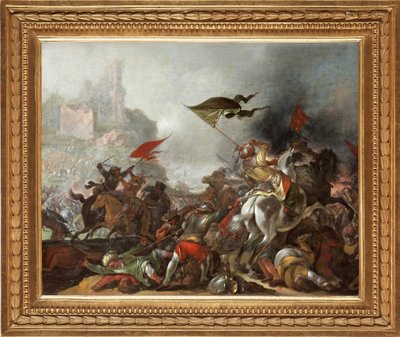 Battle Between Turks and Christians During the Fall of Constantinople in 1453 by Jacob Weyer