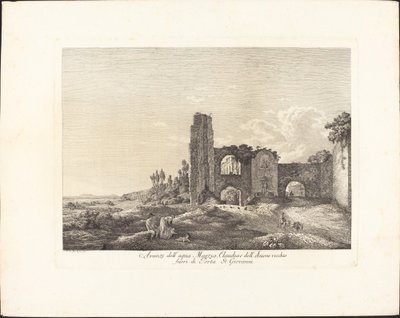 Remains of the Aqua Marcia, Claudia, and the Old Aniene by Jacob Wilhelm Mechau