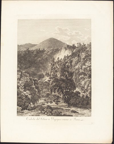 Fall of the Velino at Papigno, near Terni by Jacob Wilhelm Mechau