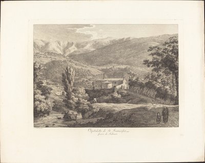 Ospitaletto di San Francesco, Outside Subiaco by Jacob Wilhelm Mechau