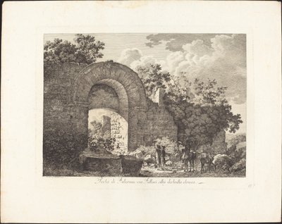 Porta di Falerium now Fallari, destroyed Etruscan city by Jacob Wilhelm Mechau