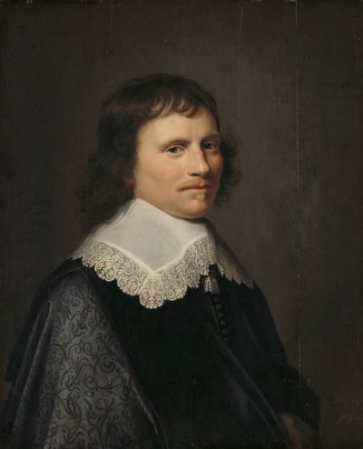 Portrait of a Man, thought to be Salomon van Schoonhoven (1617-1653), Lord Lieutenant of Putten by Jacob Willemsz. Delff (II)