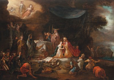 The Sacrifice of Iphigenia by Jacob Willemsz de (c.1630 after 1675) Wet