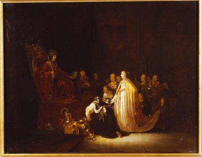 The Queen of Sheba before King Solomon by Jacob Willemsz de Wet or Wett