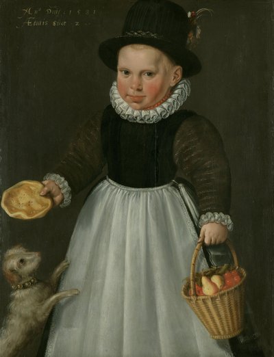 Portrait of a Little Boy by Jacob Willemszoon the Elder Delff