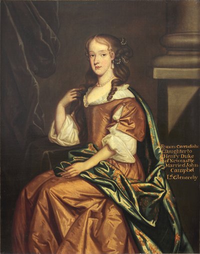 Lady Frances Cavendish, Lady Glenorchy by Jacob circle of Huysmans