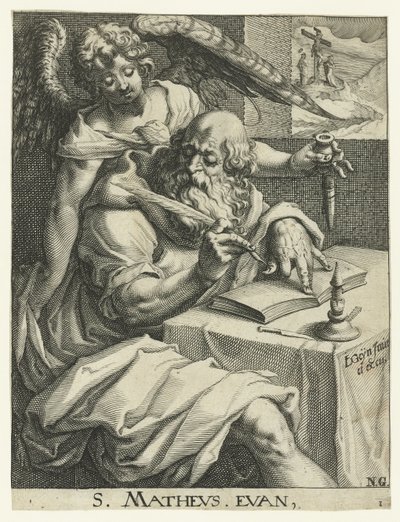 Evangelist Matthew by Jacob de Gheyn (II) (workshop of)