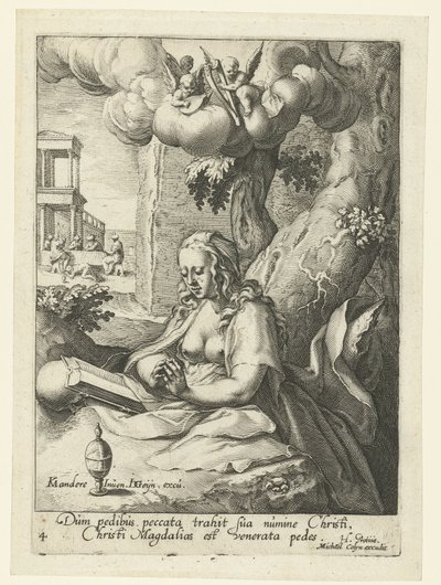 Mary Magdalene as a Penitent Sinner (Eight Penitent Sinners from the Old and New Testament) by Jacob de Gheyn (II) (workshop of)