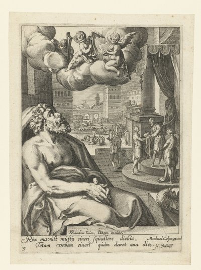 Solomon as a Penitent Sinner (series title: Eight Penitent Sinners from the Old and New Testament) by Jacob de Gheyn (II) (workshop of)