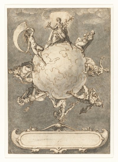 Design for the Last Print in the Series Omnium rerum vicissitudo est by Jacob de Gheyn (II)