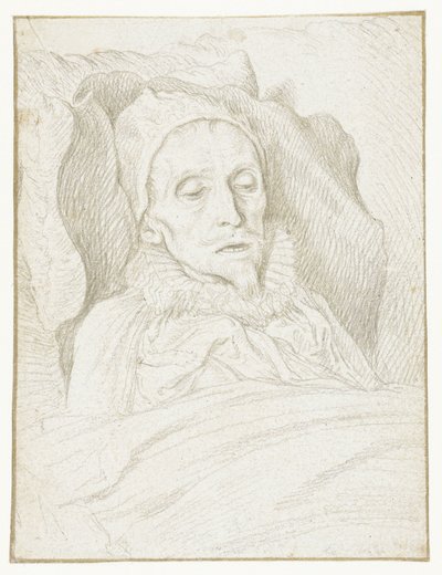 Portrait of Prince Maurice on His Deathbed by Jacob de Gheyn (II)