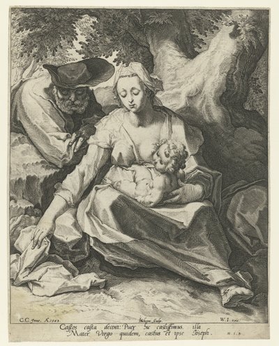 Rest on the Flight into Egypt by Jacob de Gheyn (II)
