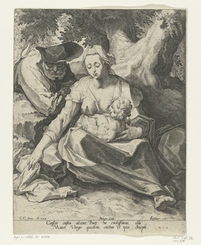 Rest on the Flight into Egypt by Jacob de Gheyn (II)
