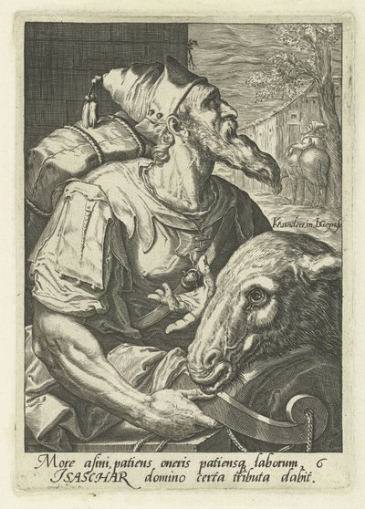 Patriarch Issachar (The Patriarchs of Israel) (The Twelve Sons of Jacob) by Jacob de Gheyn (II)