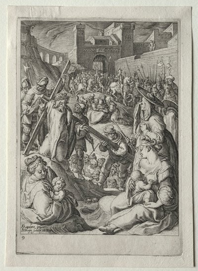 Passion Set: Christ Carrying the Cross by Jacob de Gheyn II