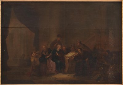 Judas Casts down the Pieces of Silver in the Temple by Jacob de Wet d.Æ.