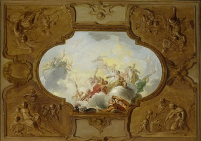Design for a Ceiling Painting with the Apotheosis of Aeneas by Jacob de Wit