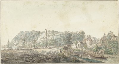 The Lock at the Grebbe between Rhenen and Wageningen by Jacob van Liender